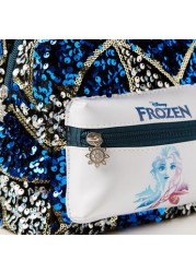 Disney Frozen Sequin Embellished Backpack - 8 inches