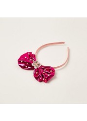 L.O.L. Surprise! Bow Accented Hairband with Pearl Accents