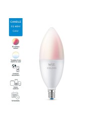 Wiz Wi-Fi C37 E14 LED Candle Bulb (3.9 W, Colored, 3 Pc. Bundle)