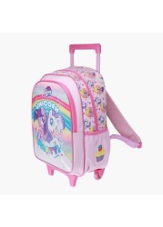 Unicorn Print Trolley Backpack - 18 inches