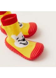 Winnie the Pooh Textured Soft Slip-On Booties