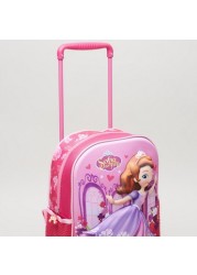 Disney Sofia the First Print 3-Piece Trolley Backpack Set - 12 inches