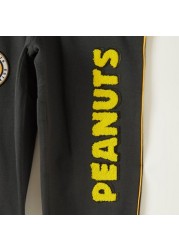 Peanuts Print Joggers with Drawstring Closure