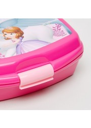 Disney Sophia the First Print Lunch Box with Clip Closure