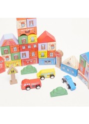 Juniors Wooden City Blocks Set - 40 Pieces