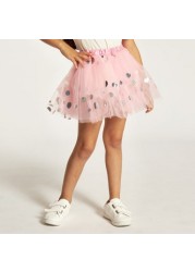 Charmz Glittery Tulle Skirt with Headband and Wand