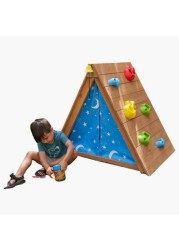 Kidkraft A-Frame Hideaway and Climber Playhouse Set