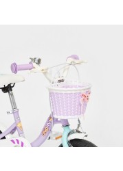 Chipmunk Printed Bicycle with Basket - 12 inches