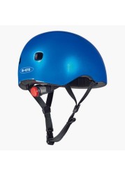 Micro Metallic Helmet with Adjustable Buckle Strap Closure