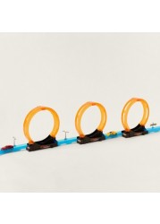 Juniors Super Racer Track Playset with 2 Pull Back Cars