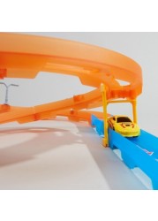 Juniors Super Racer Track Playset with 1 Pull Back Car