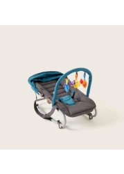 Juniors Coral Baby Rocker with Canopy