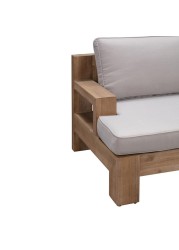 Joshua 1-Seater Acacia Wood Sofa W/Cushion Generic (102.5 x 80 x 64 cm)