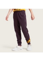 adidas Logo Print Jog Pants with Pockets and Drawstring