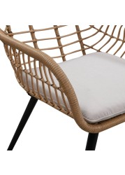 Cocoon Steel Wicker Chair W/Cushion Generic (65 x 68 x 78 cm)