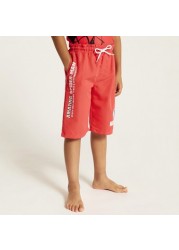 Spider-Man Print Swim T-shirt and Shorts Set