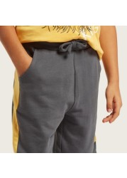 Juniors Panelled Shorts with Pockets and Drawstring Closure