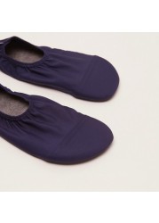 Slipstop Navy Junior Slip-On Shoes