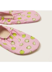 Slipstop Apple Print Slip-On Shoes