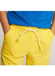 Juniors Solid Shorts with Drawstring Closure and Pockets