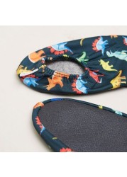 Slipstop Dinosaur Printed Anti-Slip Baby Booties