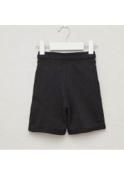 Juniors Solid Shorts with Pocket Detail and Elasticised Waistband