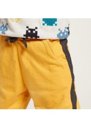 Juniors Solid Knit Pants with Pockets and Side Tape Detail