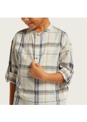 Eligo Checked Shirt with Long Sleeves