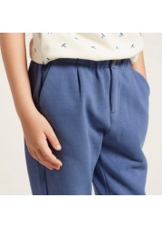 Solid Pants with Pockets and Elasticised Waistband