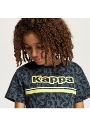 Kappa Printed T-shirt with Crew Neck and Short Sleeves