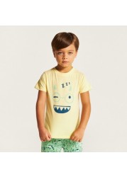 Juniors Graphic Print T-shirt and Shorts Set