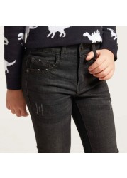 Juniors Solid Jeans with Pockets