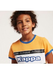 Kappa Chest Panel T-shirt with Round Neck and Banda Tape