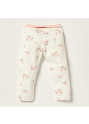 Juniors Floral Print Pyjama with Elasticated Waistband