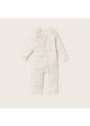 Juniors Printed Sleepsuit with Long Sleeves - Set of 3