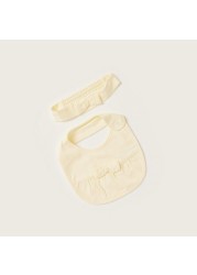 Giggles Solid 3-Piece Closed Feet Sleepsuit and Bib Set