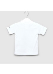 Just Add A Kid Angel Print T-shirt with Short Sleeves