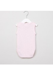 Juniors Textured Sleeveless Bodysuit