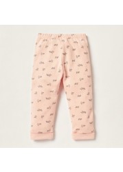 Juniors Printed Pyjama with Elasticated Waistband