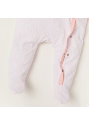 Giggles Printed Closed Feet Sleepsuit with Long Sleeves