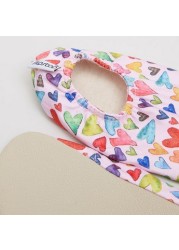 Slipstop Heart Printed Anti-Slip Baby Booties