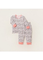 Juniors Printed 4-Piece T-shirt and Pyjama Set