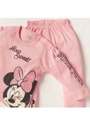 Disney Minnie Mouse Print 4-Piece T-shirt and Pyjama Set