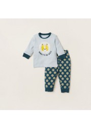 Juniors 4-Piece Printed T-shirt and Pyjama Set