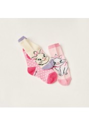 Disney Marie Print Socks - Set of 3