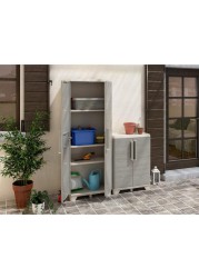 Keter Multipurpose Wood Grain Storage Cabinet (68 x 39 x 182 cm)