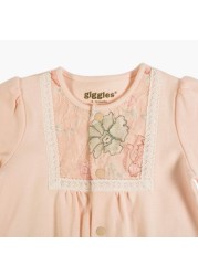 Giggles Front Open Sleepsuit with Long Sleeves