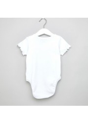 Juniors Short Sleeves Bodysuit