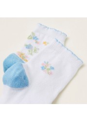 Juniors Floral Print Infant Socks - Set of 2