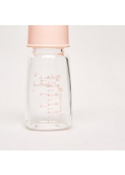 Giggles Glass Feeding Bottle with Cap - 120 ml